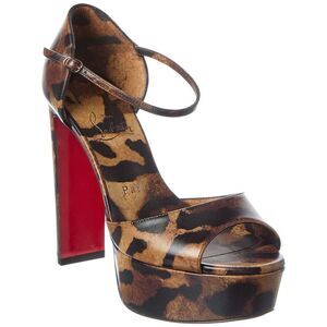 Christian Louboutin Sandaloo 130 Leather Platform Sandal